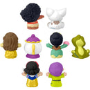 Colorful Fisher Price Little People Disney Princess toys including Moana, Belle, Snow White, Tiana, and animal figures.