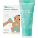 Frida Baby No-Mess Vapor Rub in a turquoise tube, next to a box depicting a soothing application on a baby.