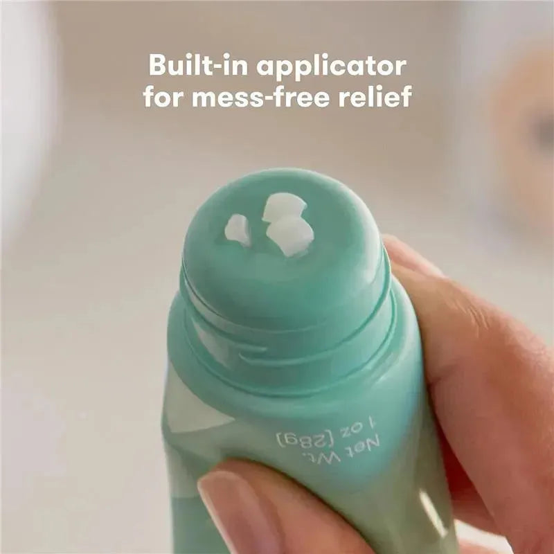 Frida Baby No-Mess Vapor Rub tube with built-in applicator, showing soothing cream for easy, mess-free application.
