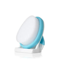 Fridababy 3-Step Cradle Cap System, featuring a blue and white scrub brush designed to gently remove cradle cap.