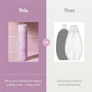 Fridababy Sleep Easy Lavender Bubble Bath and Body Wash, 10oz, featured next to separate bath products.