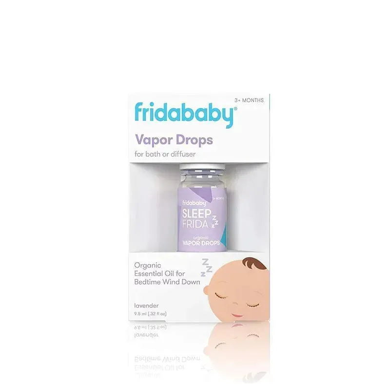 Fridababy Sleep Frida Lavender Bath Drops, organic vapor drops for bath or diffuser, designed for soothing bedtime routines.
