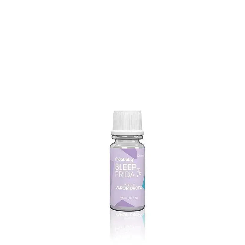 Fridababy Sleep Frida Lavender Bath Drops in a clear bottle, labeled with lavender accents and 95 mL size.