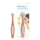Fridababy Smilefrida 2.0 Toothhugger in pink with a triple-angle brush head, designed for easy and effective tooth cleaning.