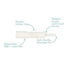 Windi the Gaspasser by Fridababy, a soft, BPA-free tool with a rounded tip and safety stopper, for relieving gas in babies.