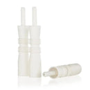 Ten white plastic tubes designed for relieving gas and colic in babies, featuring tapered ends and textured grips.