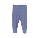 Light blue ribbed baby pants with footed design, part of the Gerber 2Pk Baby Boys Take Me Home Set.