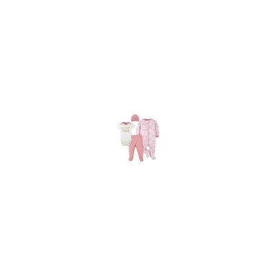 Gerber - 4Pc Set (Sleep'n play, Bodysuit, Footed Pant & Cap) - Girl Princess Image 1