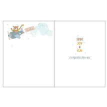Gina B Designs - Baby Greeting Card Baby Boy Airplanes Image 2