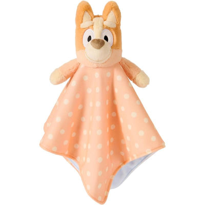 Gund Bingo Lovey Plush, a 13-inch stuffed toy with a dog head and an orange polka-dotted blanket body.
