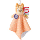 Bingo Lovey Plush by Gund, featuring a dog head and polka-dotted orange blanket, made from 100% recycled plush materials.