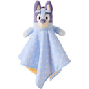 Gund Bluey Lovey Plush 13, featuring a plush Bluey character head with a blue polka-dotted blanket body.