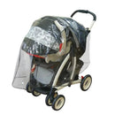 Weather shield cover for the H.I.S. Juveniles Jeep travel system stroller, providing rain protection with a clear, universal fit.