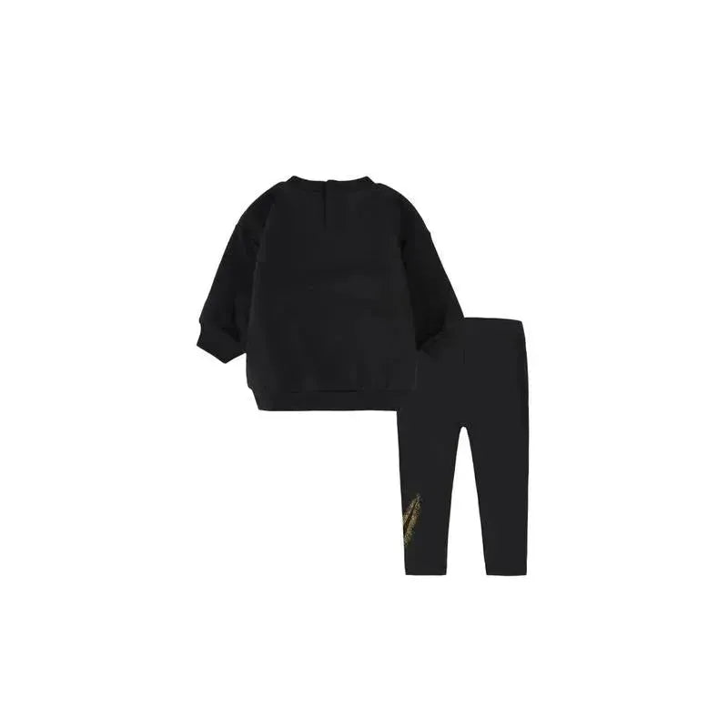 Nike Baby - Fleece Crew & Legging Set, Black Image 2