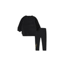 Nike Baby - Fleece Crew & Legging Set, Black Image 2