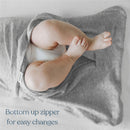 HALO SleepSack Swaddle 100% Cotton 1.5 TOG - Midnight Moons Gray, Newborn Image 4