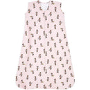 HALO SleepSack Wearable Blanket in pink, featuring Minnie Mouse patterns, made of 100% cotton with a 0.5 TOG rating, size large.
