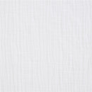 White fitted crib sheet with a textured design, part of a two-pack product offering for cribs.
