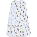 HALO SleepSack Swaddle in 100% cotton features a Mickey Mouse print, designed for safe and cozy sleep with a 1.5 TOG rating.
