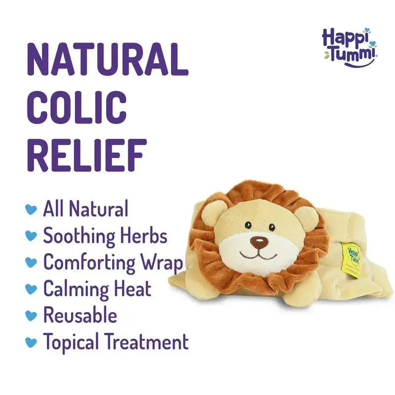 Herbal pouch and waistband featuring a lion design, offering natural colic relief with soothing herbs, reusable and comforting.