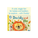 Daddy and Me Finger Puppet Book featuring a cute, wiggly lion for babies and toddlers to explore with Daddy.