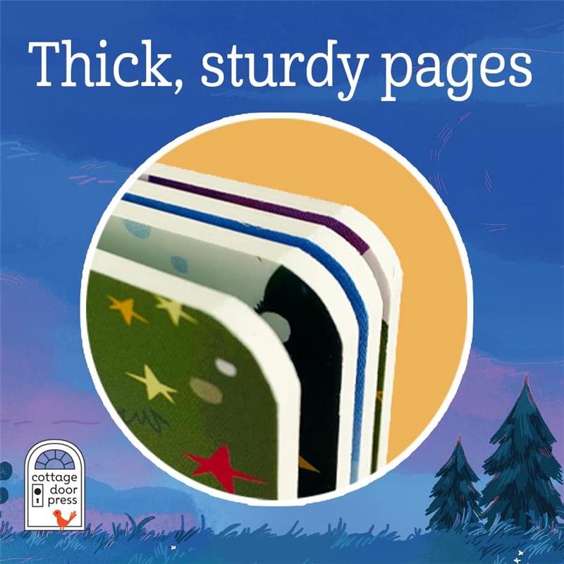 Thick, sturdy pages of the Grandma & Me Finger Puppet Book, featuring colorful edges and playful designs.