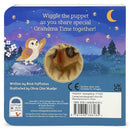 Grandma & Me Finger Puppet Book featuring an owl puppet and text encouraging interactive storytelling.
