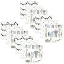 Hudson Baby - 12Pk Royal Safari Baby Cotton Muslin Washcloths Image 1