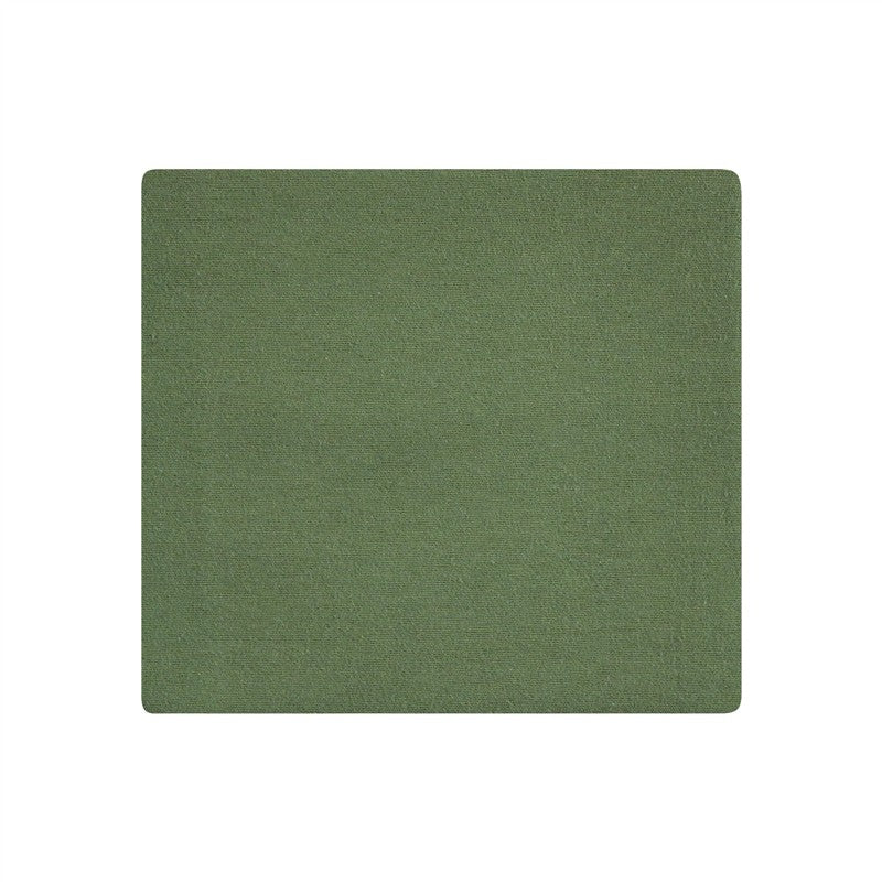 Cotton flannel receiving blanket in a solid forest green color, suitable for infants and versatile in use.
