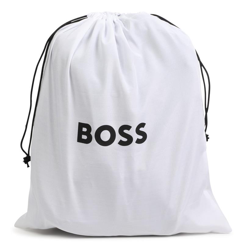 Hugo Boss Baby - Backpack + Pencil Case In Polyester Canvas Dark Stone Image 5