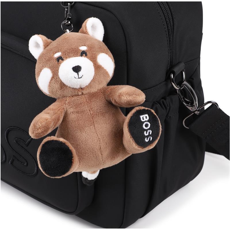 Hugo Boss Baby - Changing Bag With Red Panda Soft Toy Key Ring Black Image 5