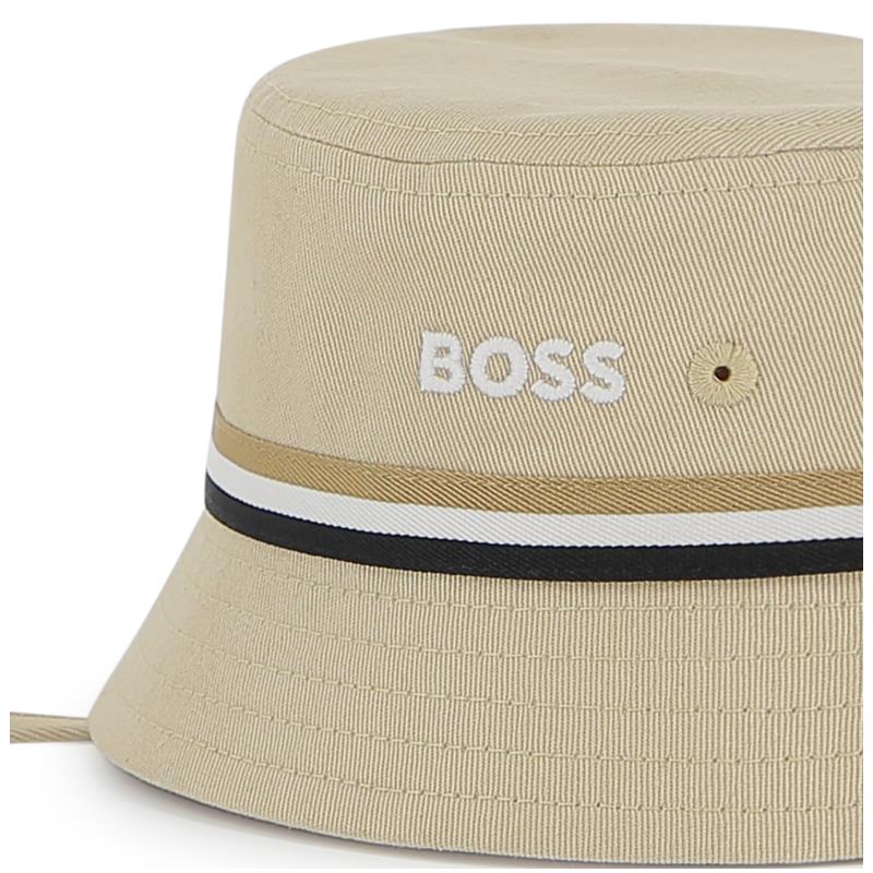 Hugo Boss Baby - FISHERMAN's HAT WITH FASTENERS Stone Image 3