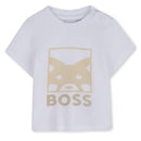 Hugo Boss Baby - Infant Short Sleeve Tee W/ Red Panda Graphic White Image 1