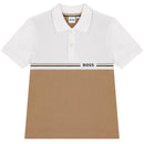 Hugo Boss Baby - Short Sleeve Polo Beige 04A Image 1