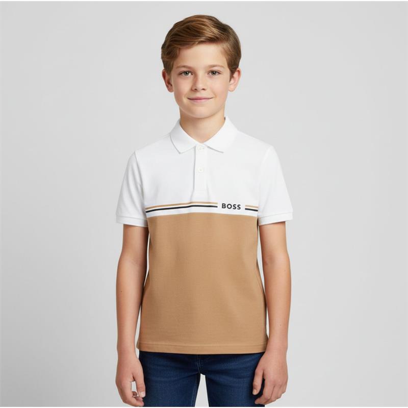 Hugo Boss Baby - Short Sleeve Polo Beige 04A Image 2