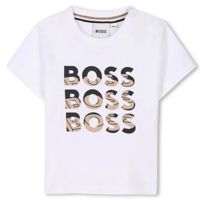Hugo Boss Baby - Unisex Short Sleeves Tee-Shirt, White Image 1
