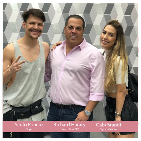 Richard Haraly, Saulo Poncio e Gabi Brandt na MacroBaby