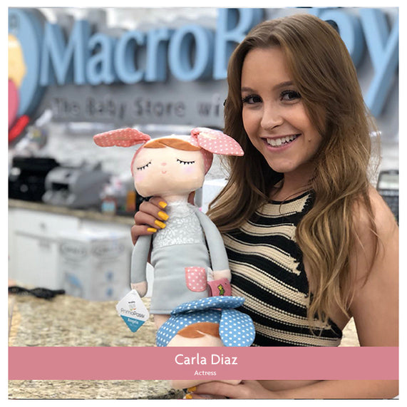 Carla Diaz Shopping a Soft Baby Doll at MacroBaby, the Baby Store with a Heart