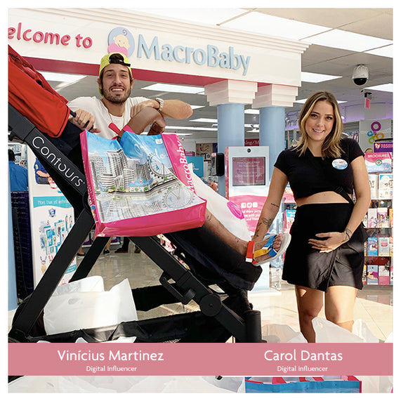 Vinícius Martinez and Carol Dantas Shopping for their Baby at MacroBaby