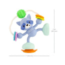 Infantino Stick & Spin Pal, Raccoon toy, featuring a blue raccoon figure with colorful rings, designed for baby play.