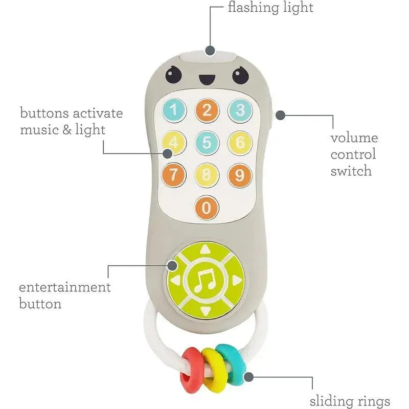 Infantino - Wee Wild Ones Music & Light Pretend Remote Control Image 3