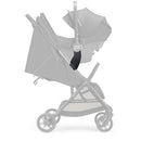 Inglesina Quid³ stroller with a Nuna car seat adapter attached, showcasing a sleek design and convenient fit for travel.