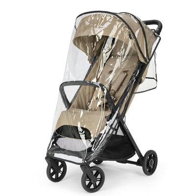 Transparent rain cover for the Inglesina Quid³ stroller, designed to protect against rain and wind.
