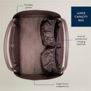 Espresso Itzy Ritzy Boss Tote™ Diaper Bag, featuring a large interior compartment and internal pockets for essentials.