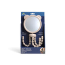 Itzy Ritzy bear-shaped stroller mirror with flexible legs for easy attachment, designed for on-the-go baby monitoring.