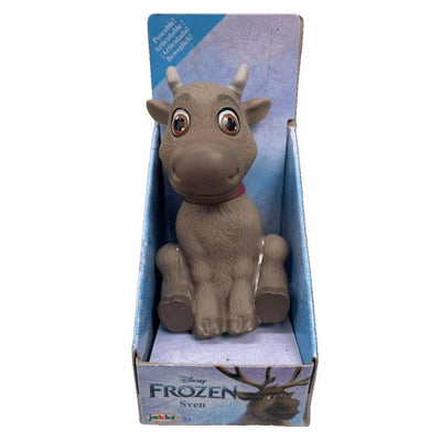 Disney Frozen 3-inch mini toddler doll Sven, a cute reindeer with big eyes, displayed in a colorful box.