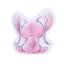 Stitch-inspired plush doll with large ears, facing away, showcasing pink features and soft fabric detailing.