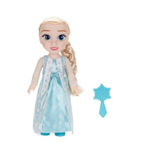14-inch Jakks Disney Frozen My Friend Elsa Doll with blonde hair, blue eyes, wearing a sparkling blue gown and a snowflake accessory.
