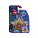 Wonder Bowser Jr. figure from the Super Mario Galaxy movie set on a star-shaped base, with Mario graphic on the packaging.