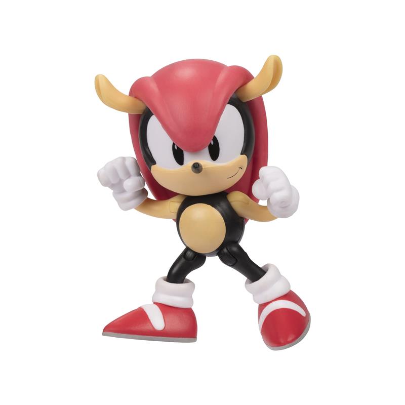 Mighty figure from Jakks Sonic 2.5In Figures Assortment Wave 13, posed with fists clenched and wearing red shoes.